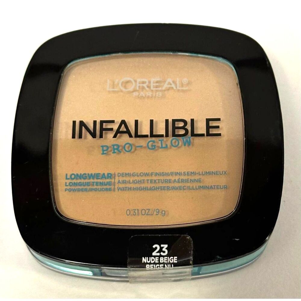 L'oreal Infallible Pro Glow Long Wear Powder 23 Nude Beige New Sealed